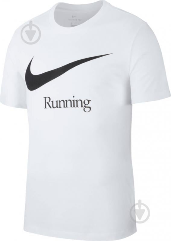 Футболка Nike M NK DRY RUN HBR CK0637-100 р.M белый - фото 1