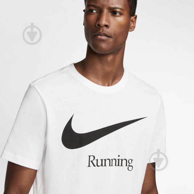 Футболка Nike M NK DRY RUN HBR CK0637-100 р.XL белый - фото 5