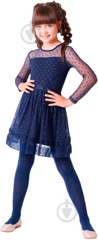 Колготки для дівчаток Giulia D027 KIDS navyр.110 синій - фото 1