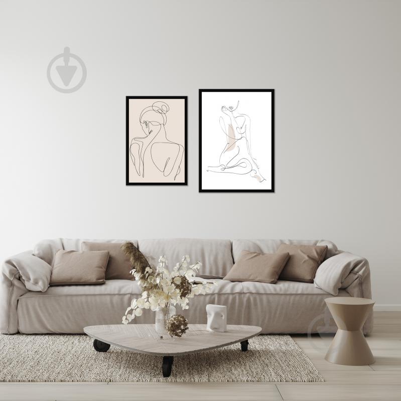 Постер Контур девушки 2 шт. WS Holst 4-608226L - фото 3