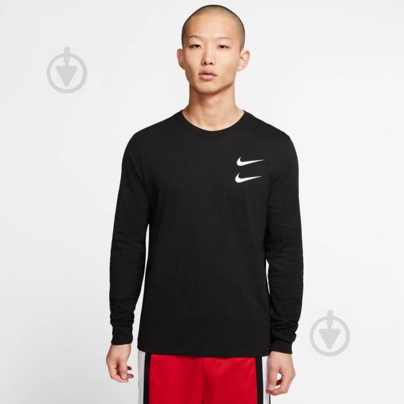 Футболка Nike M NSW SWSH LS TEE CK2259-010 р.M черный - фото 3