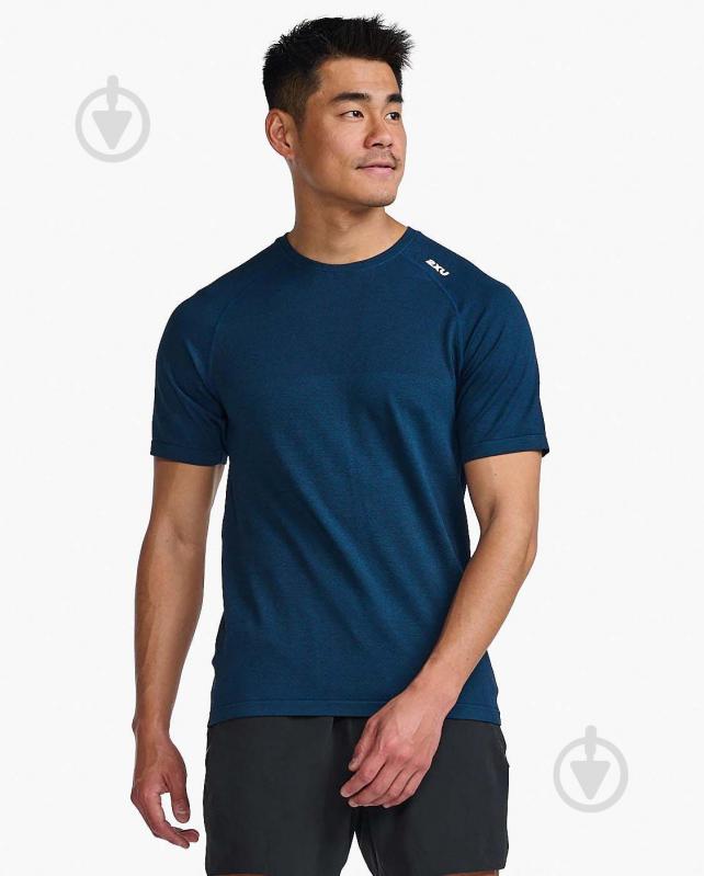 Футболка 2XU Motion Tech Tee MR7226a_MNL/MDN р.M синий - фото 1