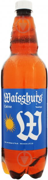 Пиво Уманьпиво Waissburg синій світле фільтроване 4.7% 1 л - фото 1