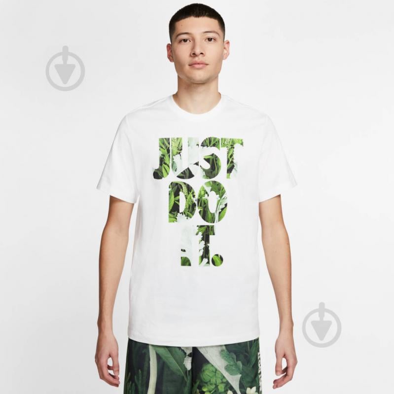 Футболка Nike M NSW SS JDI FLORAL TEE CK2295-100 р.2XL білий - фото 1