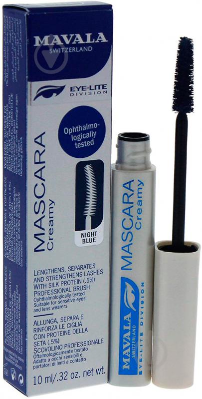 Туш для вій Mavala Creamy Mascara Night Blue 10 мл - фото 1