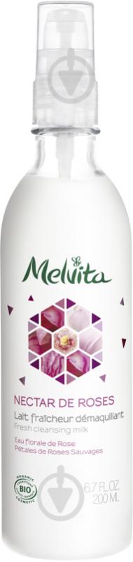 Молочко для зняття макіяжу Melvita Nectar De Roses Очищаюче 8IZ0040 200 мл - фото 1