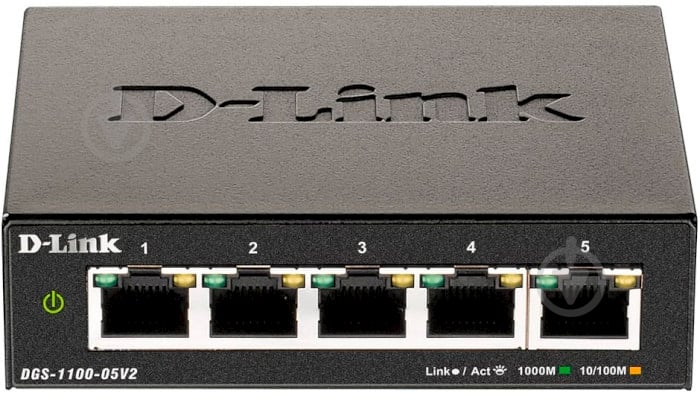 Коммутатор D-Link (DGS-1100-05V2) - фото 1 Коммутатор D-Link (DGS-1100-05V2) - фото 1