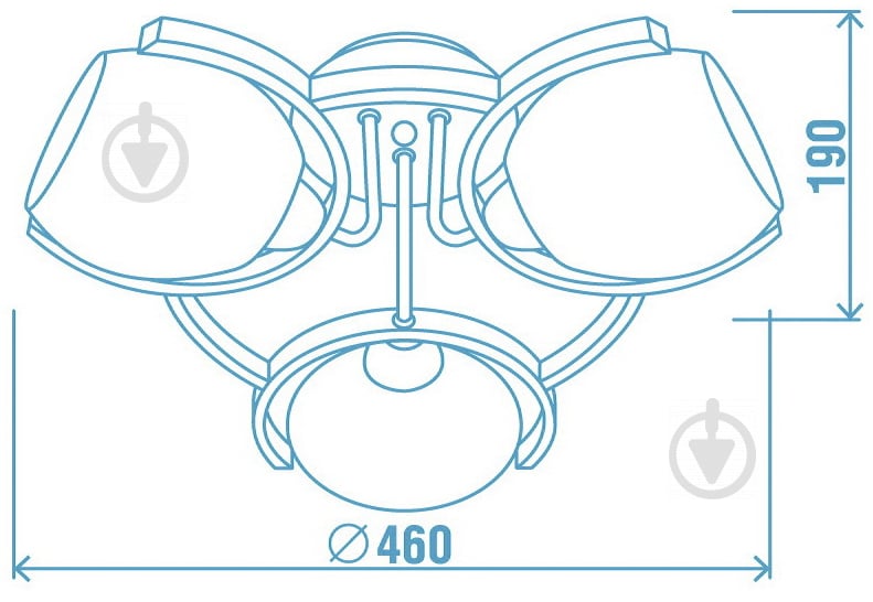 Люстра потолочная Victoria Lighting 3xE14 античный белый Odeon/PL3 - фото 3