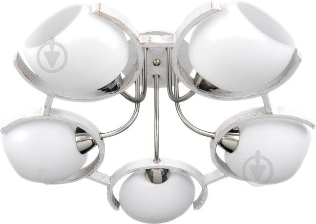 Люстра потолочная Victoria Lighting 5xE14 античный белый Odeon/PL5 - фото 1