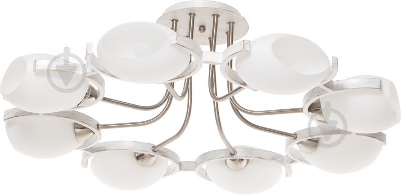 Люстра потолочная Victoria Lighting 8xE27 античный белый Odeon/PL8 - фото 1