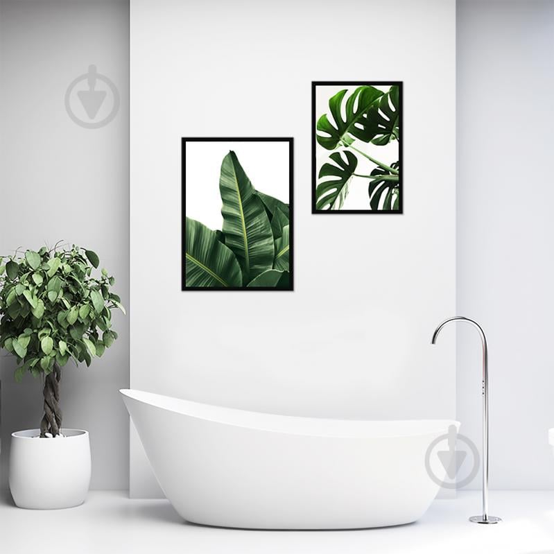 Картина модульна Листя тропіків 2 шт. WS Holst 4-608229L - фото 1