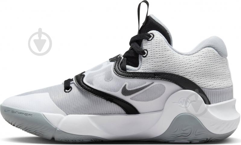 Кроссовки мужские демисезонные Nike KD TREY 5 X DD9538-102 р.40 белые - фото 4