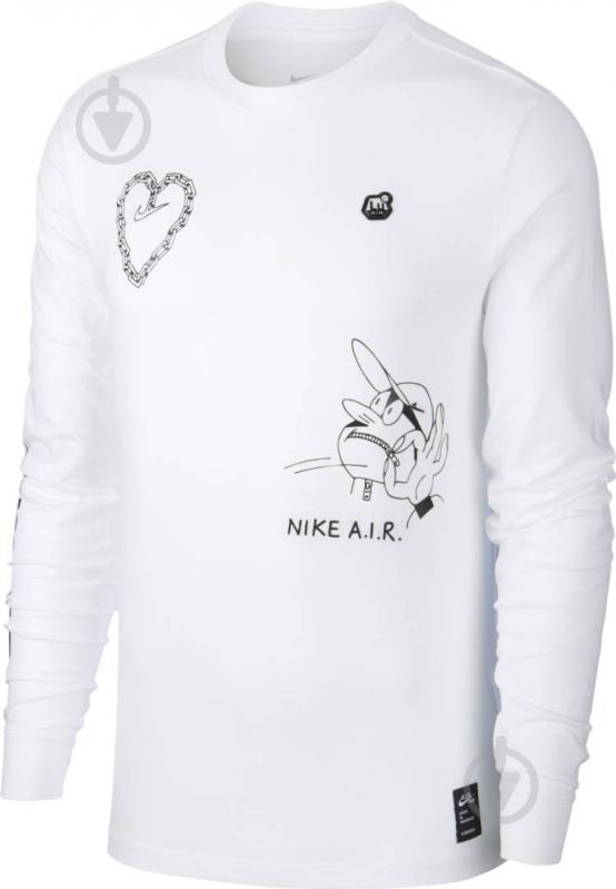 Футболка Nike M NSW LS TEE SSNL 2 CK2983-100 р.2XL белый - фото 1