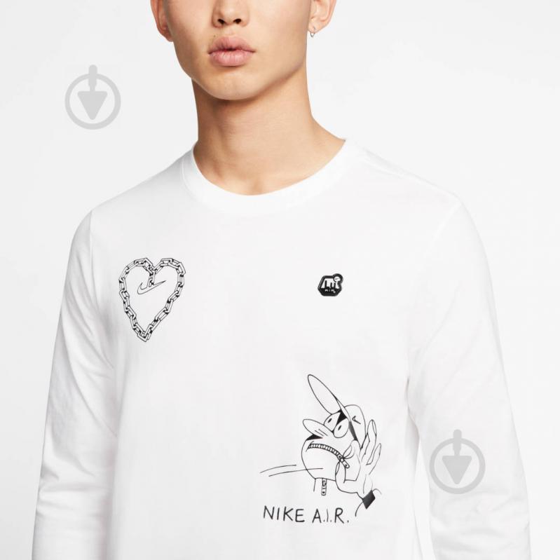 Футболка Nike M NSW LS TEE SSNL 2 CK2983-100 р.2XL белый - фото 5