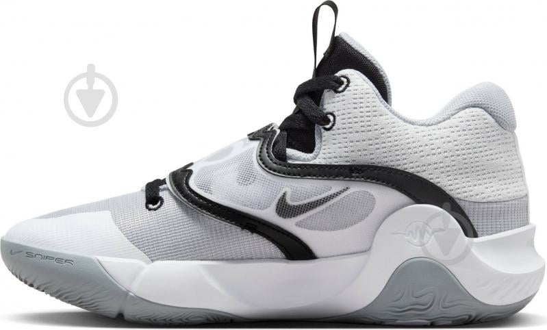 Кроссовки мужские демисезонные Nike KD TREY 5 X DD9538-102 р.38 белые - фото 4