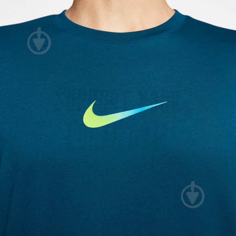 Футболка Nike M NK DRY TEE DB SSNL SWOOSH CK4248-432 р.M синий - фото 5