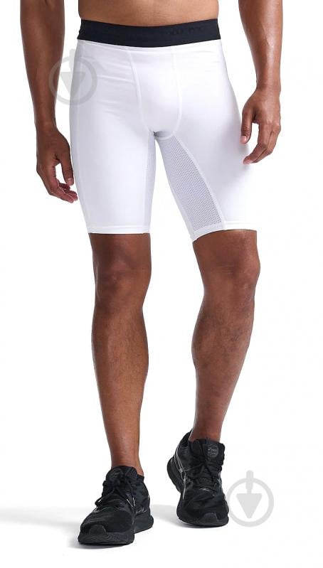 Велосипедки 2XU Base Layer Compression Shorts MA7198b_WHT/WHT р. S білий - фото 1