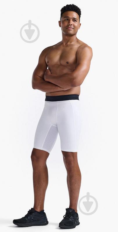 Велосипедки 2XU Base Layer Compression Shorts MA7198b_WHT/WHT р. L белый - фото 7