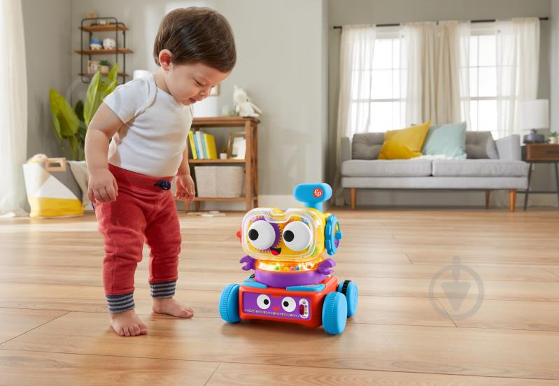 Игрушка интерактивная Fisher Price Робот 4-в-1 с технологией Smart Stages (многоязычный) HHJ42 - фото 5