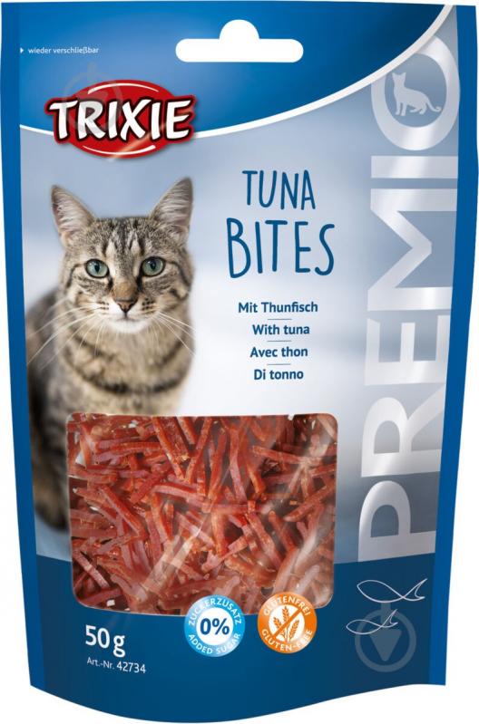 Ласощі Trixie для котів PREMIO Tuna Bites 50 г (курка та риба) 42734 - фото 1