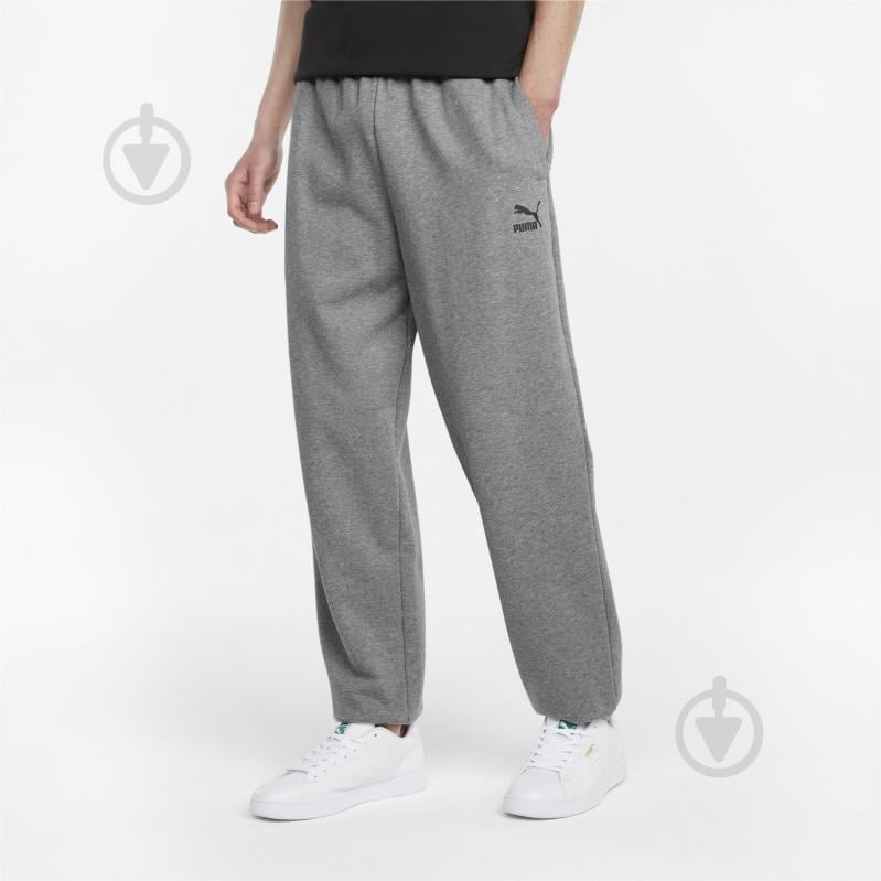 Штани Puma Classics Oversized Sweatpant 53213903 р. S сірий - фото 1