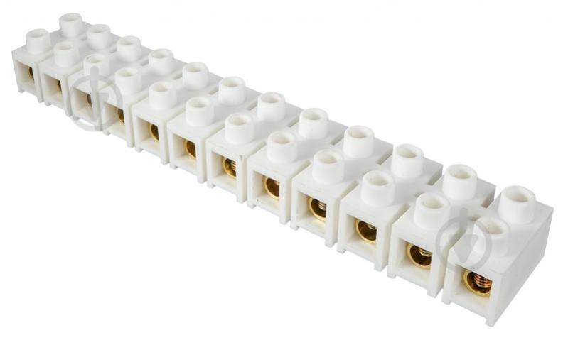 Колодка клеммная АСКО-Укрем 40 кв. мм / 150А тип Н біла белый - фото 1