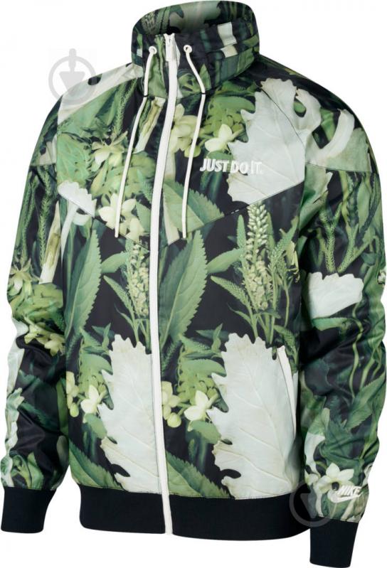 Вітрівка чоловіча демісезонна Nike M NSW JDI WR JKT WVN FLORL CK8075-083 р.XXL сіра - фото 1