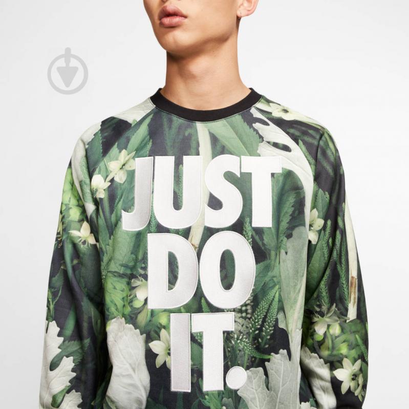 Світшот Nike M NSW JDI CRW FLORAL CK8177-083 р. 2XL сірий - фото 6