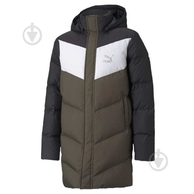 Куртка для хлопчиків зимова Puma Long Down Coat 53219244 сіра - фото 1
