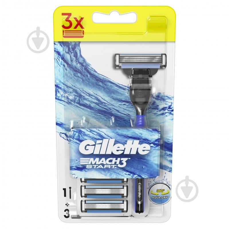 Станок для бритья Gillette Mach 3 Start со сменными картриджами 3 шт. - фото 2