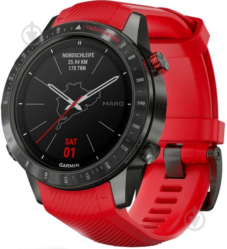 Смарт-часы Garmin MARQ Driver Performance Edition red (010-02567-01) - фото 1