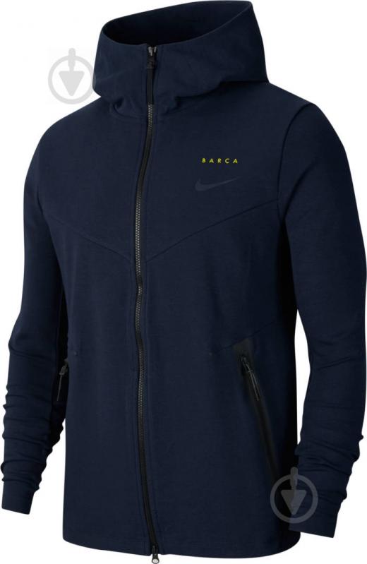 Джемпер Nike FCB M NSW TCH PCK HOODIE FZ CN5309-475 р. L темно-синій - фото 1