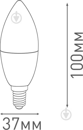 Лампа светодиодная Maxus CL-F 4 Вт C37 матовая E14 220 В 4100 К 1-LED-5312 - фото 3