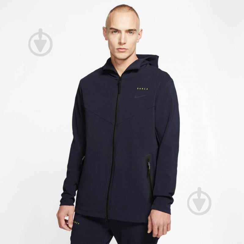 Джемпер Nike FCB M NSW TCH PCK HOODIE FZ CN5309-475 р. S темно-синий - фото 3