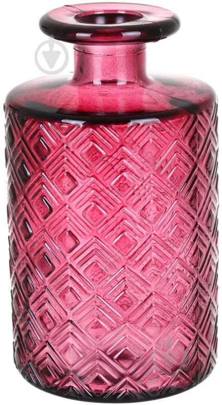 Ваза скляна San Miguel NIHON 16 см 16 см гранат 5829DB484 - фото 1