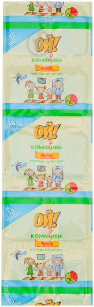 Пластини для захисту від комарів Ой! Комарики Family 10 шт - фото 4