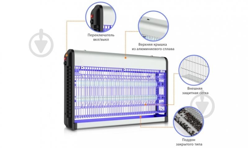 Знищувач комах Ізотронік JB20D-2x15W - фото 3