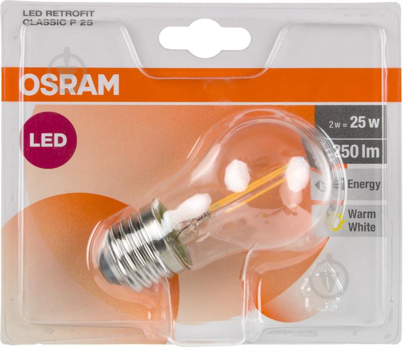 Лампа светодиодная Osram Retrofit CLP40 2,5 Вт E27 2700 К 220 В прозрачная 4052899961838 - фото 2