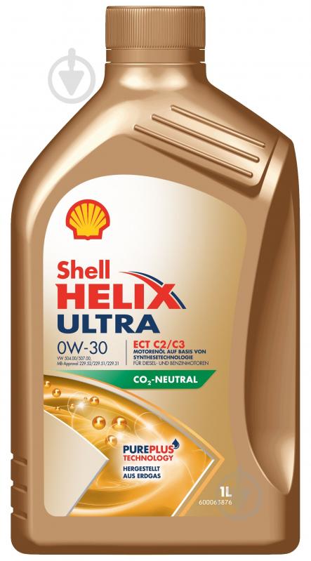 Моторное масло синтетическое SHELL Helix Ultra ECT C2/C3 0W-30 1 л (ТОВ-У505002) - фото 1 Моторное масло синтетическое SHELL Helix Ultra ECT C2/C3 0W-30 1 л (ТОВ-У505002) - фото 1
