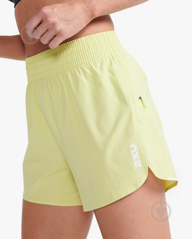 Шорти 2XU Aero Hi-Rise 4 Inch Shorts WR7237b_LLT/WRF р. XS жовтий - фото 4