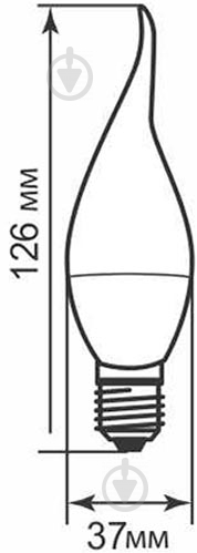 Лампа світлодіодна Feron Optima Ecoline LB-537 6 Вт CF37 матова E27 220 В 2700 К LB-537 - фото 3