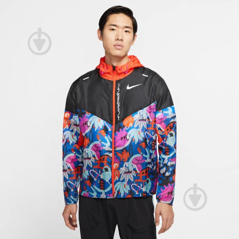 Ветровка мужская Nike M NK WINDRUNNER JKT TKO CT2852-010 р.XL черная - фото 2 Ветровка мужская Nike M NK WINDRUNNER JKT TKO CT2852-010 р.XL черная - фото 2