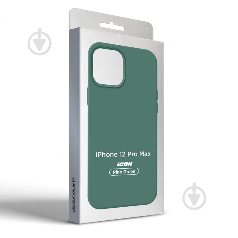 Панель Armorstandart ICON Case для Apple iPhone 12 Pro Max Pine Green (ARM60573) для Apple iPhone 12 Pro Max (ARM60573) - фото 3