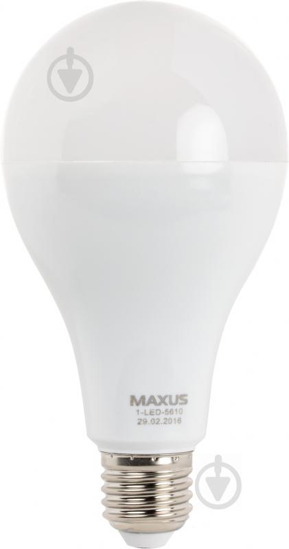 Лампа світлодіодна Maxus 20 Вт A80 матова E27 220 В 4100 К 1-LED-5610 - фото 1