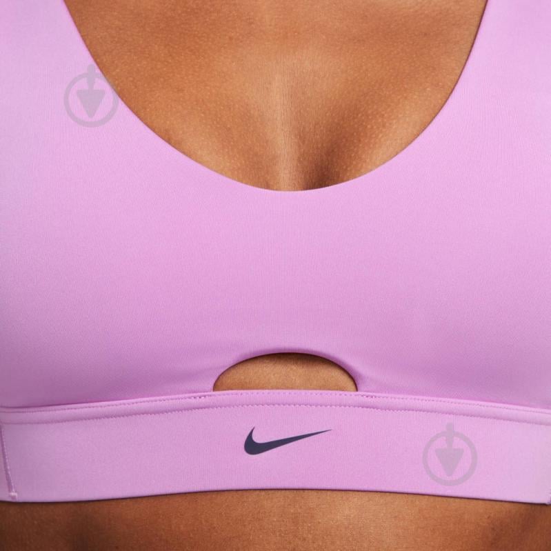 Бра Nike W NK DF INDY PLUNGE CUTOUT BRA DV9837-532 р.XS розовый - фото 4