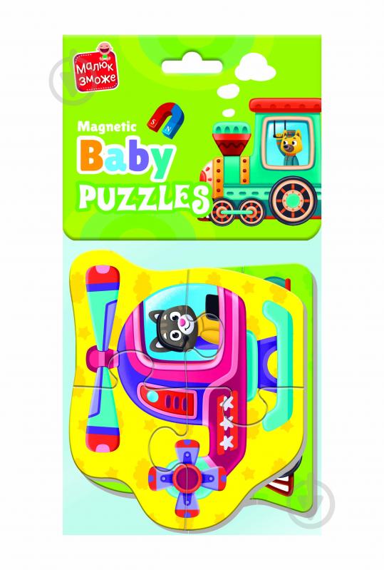 Пазли магнітні Vladi Toys Малюк зможе Транспорт VT3208-29 - фото 1