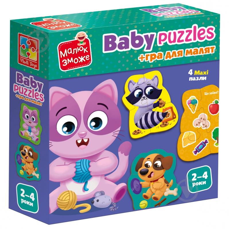 Гра-пазл Vladi Toys Хатні улюбленці VT1722-25 - фото 1