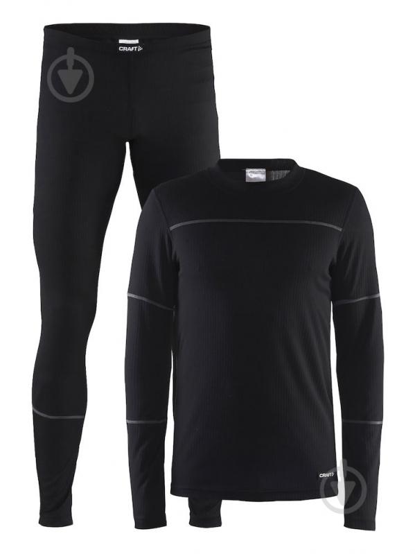 Комплект термобелья Craft Baselayer Set Man 1905332-999985 р.XL черный - фото 1