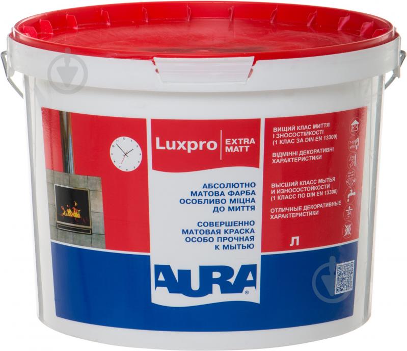 Краска акриловая Aura® Luxpro ExtraMatt TR мат база под тонировку 9 л - фото 1