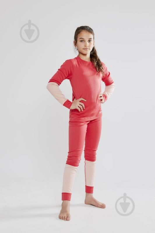 Комплект термобелья Craft Baselayer Set Junior 1905355-481704 розовый - фото 7